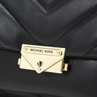 MICHAEL KORS 迈克·科尔斯 CECE系列 女士中号绗缝皮质单肩包 30T9G0EL8L 黑色