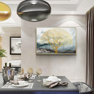 Meiyudu 美誉度《金色发财树》90x60cm 油画布 PS框