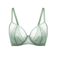 HSIA 遐 酷感睫毛系列 女士有钢圈文胸 BD0525 睡莲叶色 75B