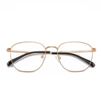 潮库 8870 玫瑰金钛合金眼镜框+1.61折射率 防蓝光镜片