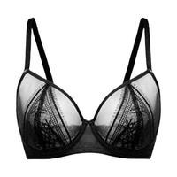 HSIA 遐 酷感睫毛系列 女士有钢圈文胸 BD0525 黑色 75B
