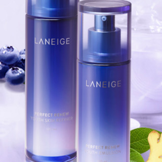 LANEIGE 兰芝 致美青春护肤套装 (细肤露120ml+保湿乳100ml)