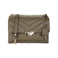 MICHAEL KORS 迈克·科尔斯 CECE系列 女士中号绗缝皮质单肩包 30T9G0EL8L 橄榄绿色