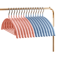 Joybos 佳帮手 无痕防滑浸胶衣架 二代加粗款 30个 慕斯粉+烟灰蓝