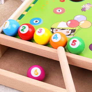 JUJK 幼儿童桌球玩具保龄小台球家用益智迷你亲子游戏男女孩3-4-5-6岁