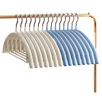 Joybos 佳帮手 无痕防滑浸胶衣架 二代加粗款 30个 奶油白+烟灰蓝