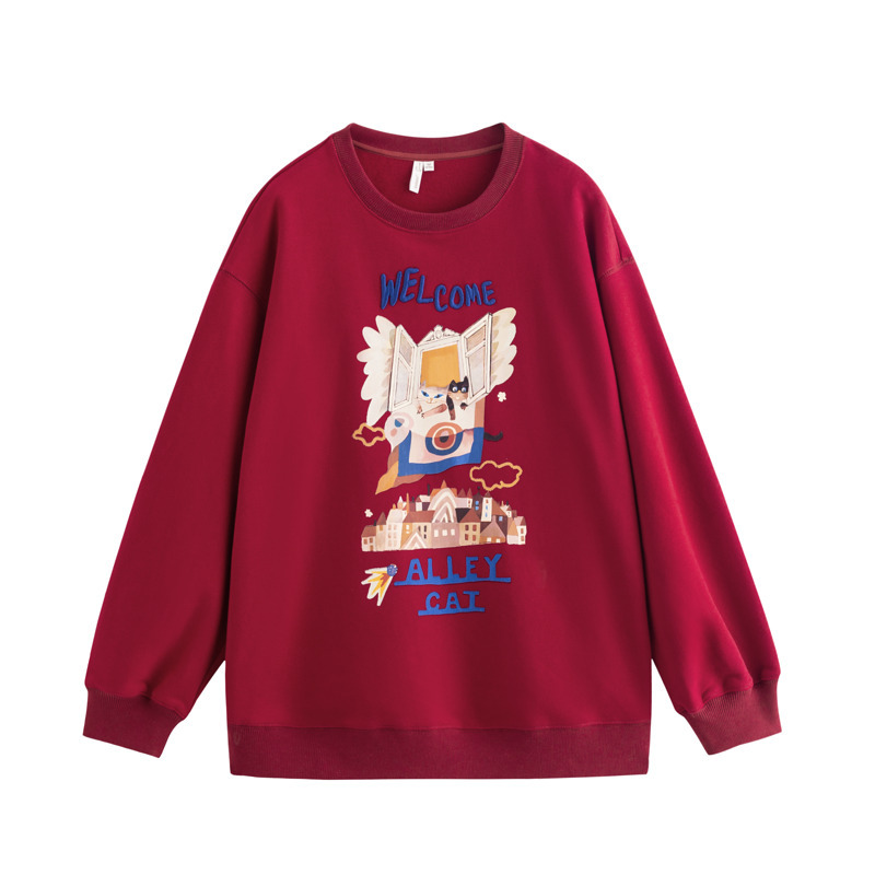 INMAN 茵曼 女子棉质短卫衣 1814683