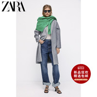 ZARA 新款 女装 翻领大衣 05070955803（S (165/84A)、斑纹灰色）
