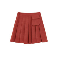 INMAN 茵曼 1803341 女士百褶半身裙