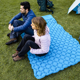 牧高笛户外充气垫防潮垫帐篷垫睡垫便携沙滩垫地垫露营TPU睡垫（天空蓝（双人））