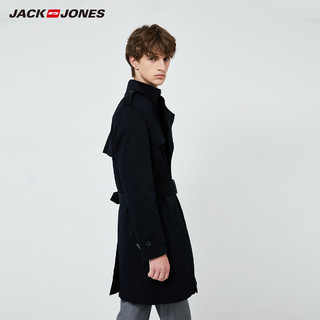 JackJones杰克琼斯官方outlets秋款军装风中长高档商务风衣外套男（170/92A/S、D10驼色）