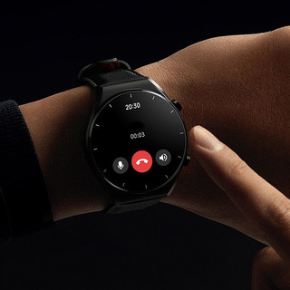 Xiaomi 小米 Watch S1 智能手表 1.43英寸 曜石黑不锈钢表壳 黑色氟橡胶表带(北斗、GPS、血氧)