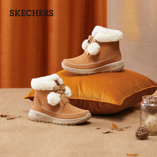 [明星同款]Skechers斯凯奇新款雪地靴女靴加绒时尚短靴软妹暖冬靴