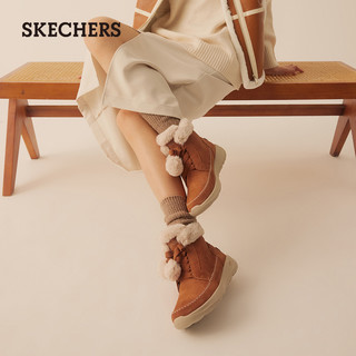 [明星同款]Skechers斯凯奇新款雪地靴女靴加绒时尚短靴软妹暖冬靴