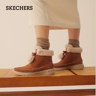 [明星同款]Skechers斯凯奇新款雪地靴女靴加绒时尚短靴软妹暖冬靴