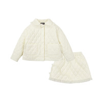 Mini Balabala 迷你巴拉巴拉ZA0D041221251-10501 女童套装裙 奶白 90cm