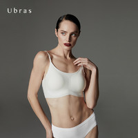 【88vip】Ubras舒适无痕吊带抹胸内衣女款无钢圈小胸文胸（S、白色）