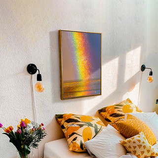 上品印画 阳光满路 北欧简约现代沙发背景墙客厅样板房挂画装饰画