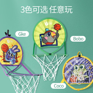 GWIZ静音球篮球框套装可折叠免打孔儿童投篮幼儿家用玩具室内训练
