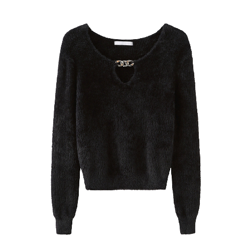 Mind Bridge 女士低圆领针织衫 MVKT728C