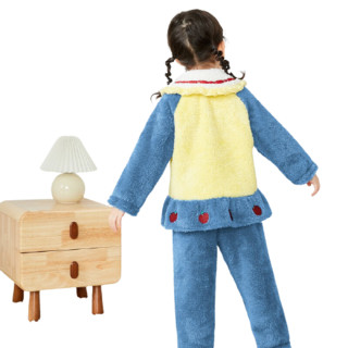 balabala 巴拉巴拉 208421171012-00338 女童家居服套装 迪士尼IP联名款 黄蓝色调 170cm