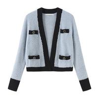 Mind Bridge 女士V领针织开衫 MVCD721A 浅蓝色 M