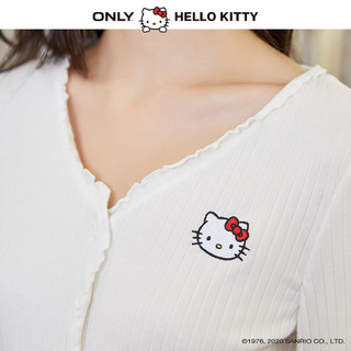 ONLY夏季新款HELLO KITTY联名可爱V领短款T恤女|120302020（C32兰花紫WINSOME ORCHID、155/76A/XS）