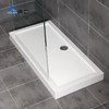 澳金SMC淋浴盆家用卫生间防滑简易长方形淋浴房底座底盆高盆白色（长方形AJSC-1080S-AB）
