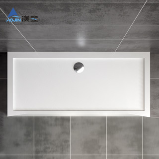 澳金SMC淋浴盆家用卫生间防滑简易长方形淋浴房底座底盆高盆白色（正方形AJSC-7676S-AB）