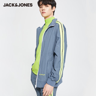 JackJones杰克琼斯outlets男装春秋撞色拼接夹克运动复古长裤套装