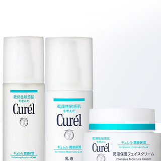 Curél 珂润 润浸保湿护肤套装 (化妆水I清爽型150ml+柔和乳液120ml+滋养乳霜40g)