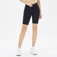 YPL 运动裤女士高弹显瘦亲肤打底裤健身房跑步塑身瑜伽短裤