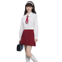 国王与夜莺 JK制服 女士短裙 红色 42cm M