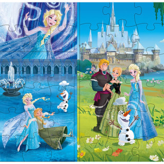 《拼出专注力·迪士尼超大块拼图礼盒:冰雪奇缘》(礼盒装)