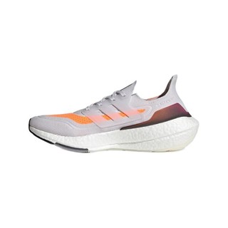 adidas 阿迪达斯 Ultraboost 21 男子跑鞋 FY0375 灰/白/橙 46.5