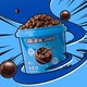 Nestlé 雀巢 Nestle）奇欧比黑巧克力麦丽素 纯巧脆星球巧克力 办公室下午茶桶装420g　
