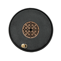 GOLD AND JADES 金镶玉 陶瓷双圆茶盘 25*5cm