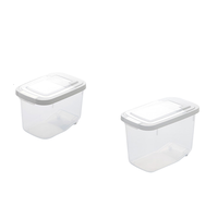 CHAHUA 茶花 012001+012002 米桶 抗菌款 10kg+5kg 白色