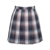 国王与夜莺 浪漫至死 JK制服 女士格裙 蓝紫 45cm M