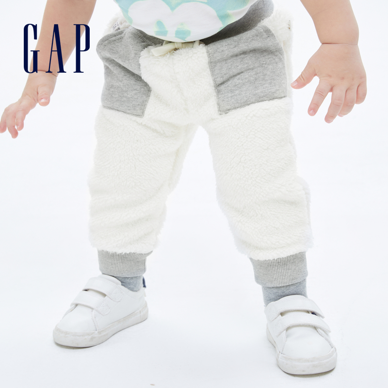 Gap 盖璞 婴儿仿羊羔绒休闲裤