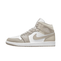 AIR JORDAN 正代系列 Air Jordan 1 Mid 男子篮球鞋 554724-082 灰白色 42