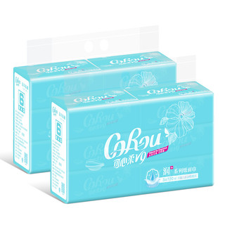 CoRou 可心柔 V9润+系列 婴儿乳霜保湿纸巾 120抽*18包