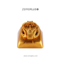 ZOMO原创设计 神话动物系列复刻 眼镜蛇埃及个性键帽透光金属键帽 金蛇