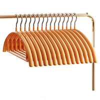 Joybos 佳帮手 无痕防滑浸胶衣架 二代加粗款 10个 季风橙