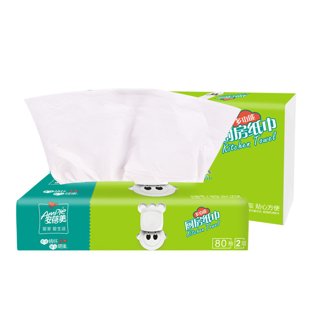 Ample 安蓓美 厨房用纸抽 2层80抽*9包
