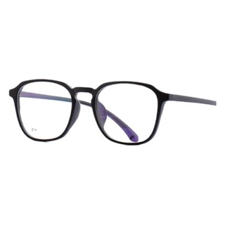 潮库 D161 砂黑色TR90眼镜框+1.74折射率 防蓝光镜片