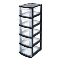 禧仕多 G-5094 收纳柜 5层 36*28*85.3cm 黑色