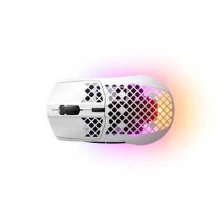 Steelseries 赛睿 Aerox 3 Wireless (2022) Snow 2.4G蓝牙 双模无线鼠标 18000DPI RGB 白色