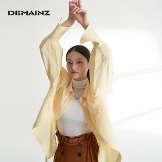 DEMAINZ地缦2021新款质感设计感宽松廓形ins潮流工装风口袋衬衫女