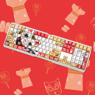 CHERRY樱桃3.0S招财猫主题定制键盘私人红轴黑轴青轴茶轴圣诞节11礼品